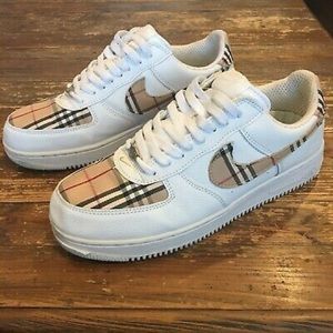 Authentic Burberry nike Air Force one limited